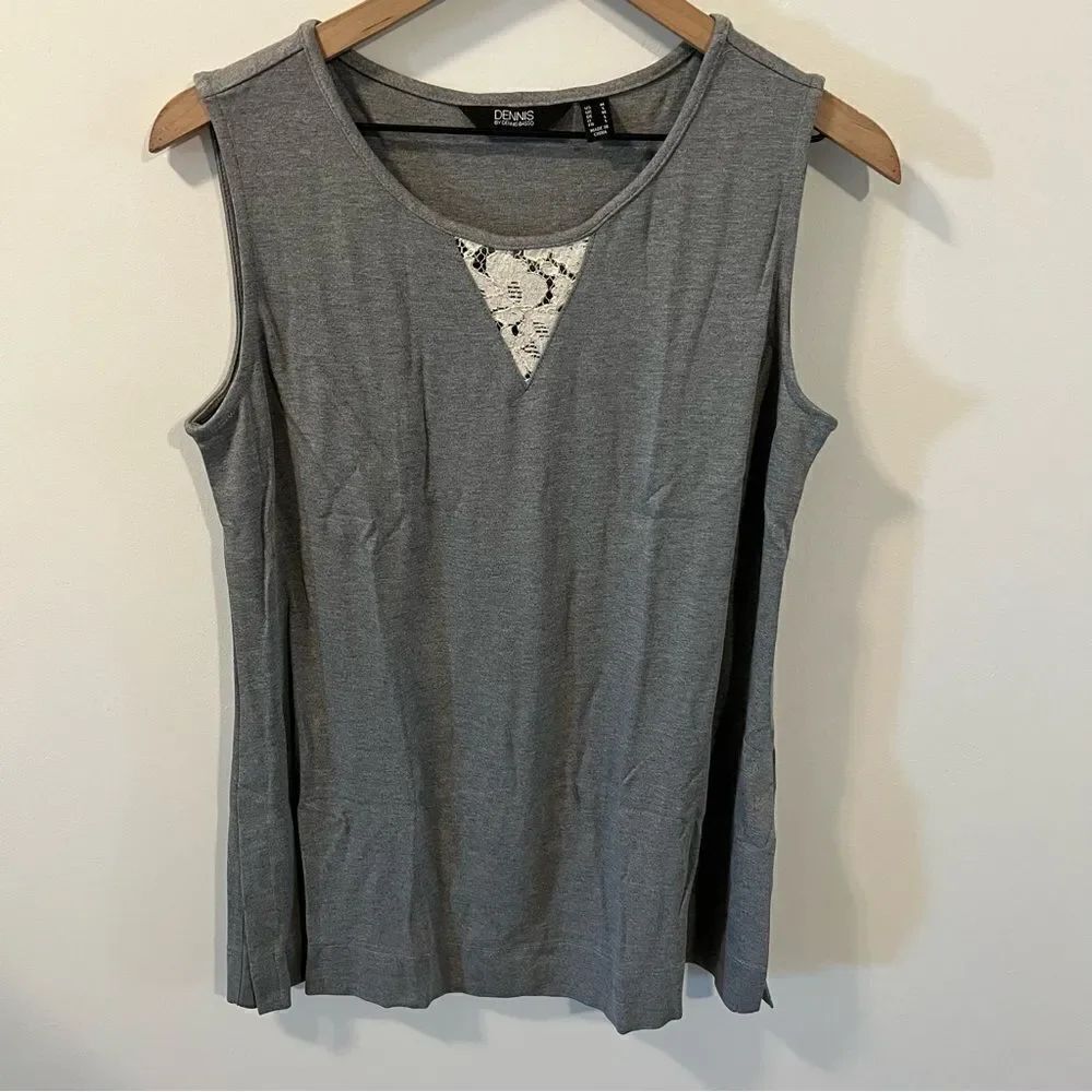 NWOT Dennis Basso Sleeveless interlock knit tunic | Size M